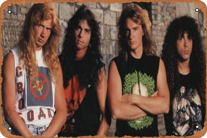 Megadeth Music Decord Decor Classic Poster Vintage Retro שלטי מתכת וינטג 'חווה עיצוב קיר קיר אמנות רטרו