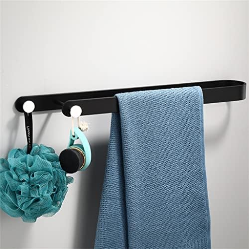 N/A נורדי פשוט יחיד ומגבת כפול מגבת מוט אמבטיה מתלה מגבת שחור מתלה אגרוף אגרוף חינם
