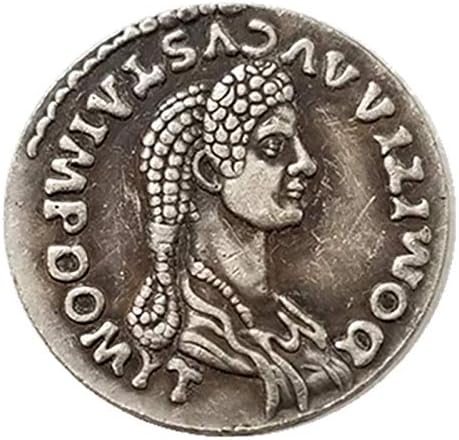 מלאכה מטבע רומאי מטבע זיכרון מטבע פליז מטבע כסף מזכרות X6Coin אוסף זיכרון מטבע זיכרון