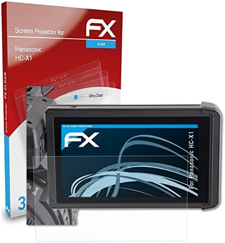 סרט הגנת המסך של Atfolix התואם למגן מסך Panasonic HC-X1, סרט מגן אולטרה-ברור FX