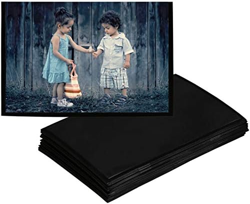 שרוולי צילום מגנטיים של איקווניקאל, שחור, 4X6 אינץ ', 40 חבילות