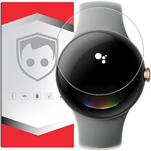 Specter Shield (מגן מסך 8-חבילות עבור Google Pixel Watch Screen Protector אביזרים ידידותיים למארזים גמישים
