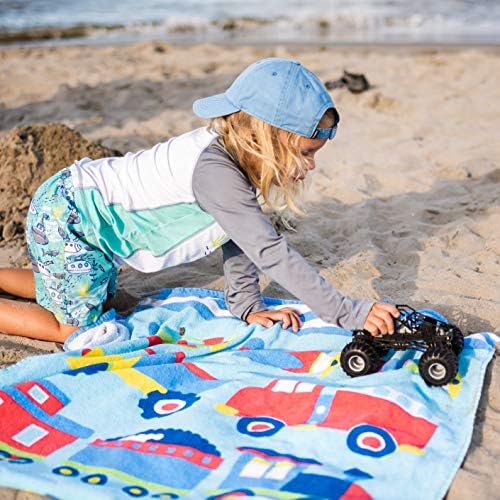 ילדים Wildkin מגבת חוף כותנה לבנים ולבנות, מודדים 64 x 32 אינץ 'מגבות חוף ילדים, מושלמות לחוף מגבת