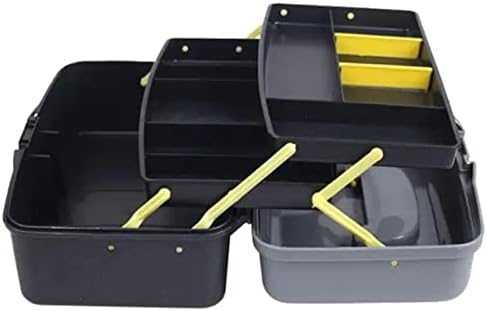 FORAO כללי ערכת כלים לבית כלים צביעת פלסטיק קופסת כלים תלת שכבתית קופסת צבע גואש קופסת צבע צביעה