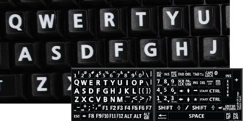 אנגלית ארהב גדול אותיות מדבקות עבור מקלדת עם שחור רקע שאינו שקוף עבור מחשב מחשבים ניידים שולחן עבודה