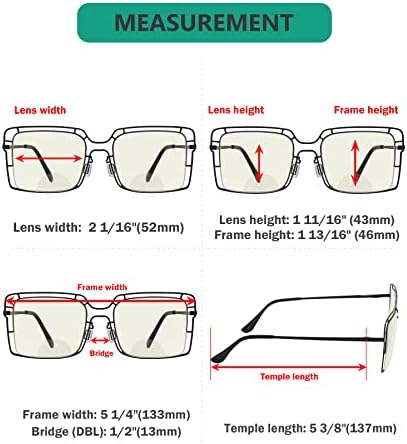 Eyekeppper 4-Pack משקפי קריאה דו-פוקלים