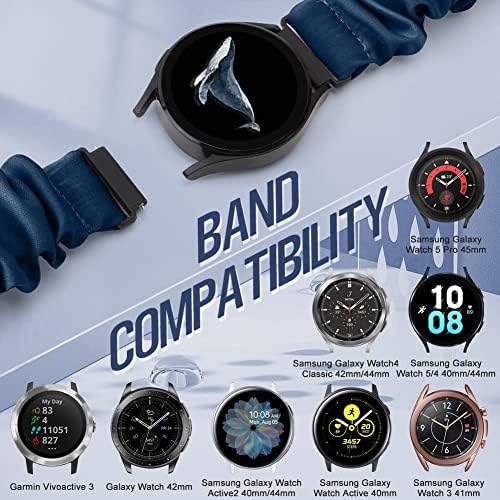 RunoStrich תואם ל- Samsung Galaxy Watch 5/4 40 ממ 44 ממ להקה/גלקסי שעון 5 פרו/להקות 42 ממ 46 ממ 46 ממ, 10