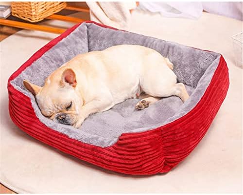 מלבן SCDZS מיטת כלב מיטת שינה שקית מלונה ספה מיטת חיות מחמד בית חורף כרית מיטות חמות לכלבים קטנים
