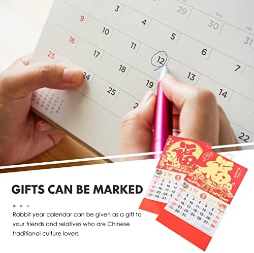 ABOOFAN 10 PCS שנה SHUI למתכנן פו פנגשוי לוחות שנה לוחות שנה מתנה פסטיבל מתנות אביב מתנות סיניות נייר