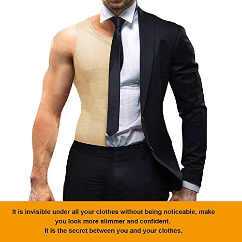 Ifkodei Mens Declession חולצות הרזיה מעצב גוף גוף אימון גופית גופית גופית בקרת בטן Shapewear ABS ABS