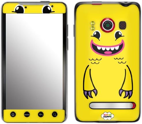 Zing Revolution MS -SOSO10132 כל כך שמח - Lulu Smile Smile טלפון סלולרי עור לעור ל- HTC EVO 4G