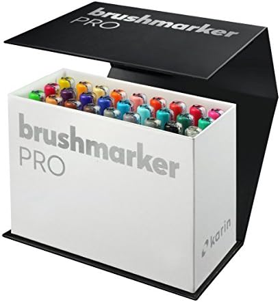 Karin Brushmarker Pro Mini Box 26 צבעים + 1 סט בלנדר, מגוון