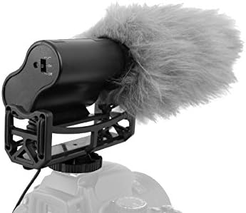 מיקרופון רובה ציד דיגיטלי עם שמחה קדמית ומאפ חתולים מתים עבור Sony HDR-PJ670