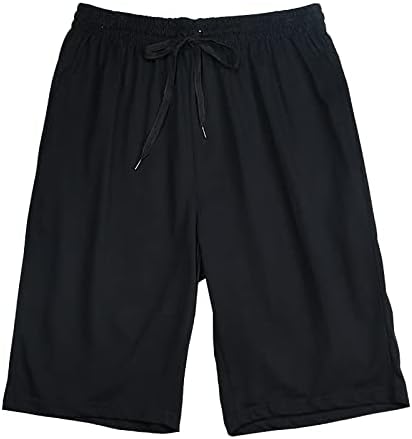 Miashui ארנק ישנים קיץ קיץ מזדמן אופנה מזדמן בצבע אחיד מכנסי מכנסיים קצרים אימון גברים קצרים