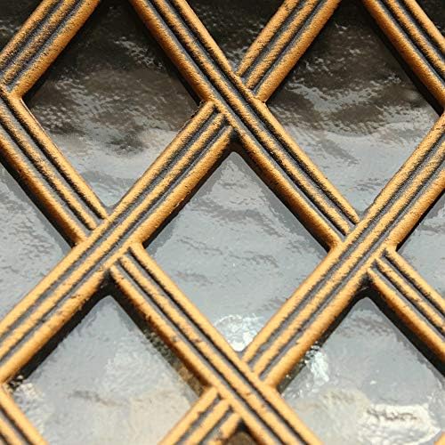 Oxvue European Retro קיר חיצוני Sconce שמן מרובע שפשוף פליז אטום גשם אטום למים אטום קיר חיצוני קיר קל זכוכית