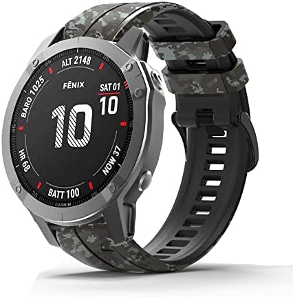 KDEGK 26 22 ממ כושר מהיר רצועות שעון עבור Garmin Fenix ​​7 7x Epix Silicone Easyfit להקת כף היד