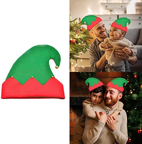 סנטה כובע חג המולד שאינו ארוג ליצן כובע קרנבל כובע מצחיק מצחיק למבוגרים סגנון מסיבת דגלי