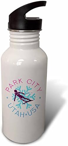 3 דרוז פארק סיטי, יוטה - גולש אישה, פתית שלג. מתנת חורף אלגנטית - בקבוקי מים