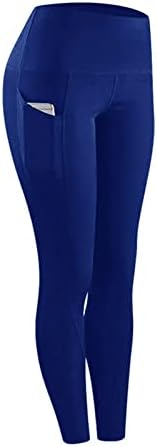 חותלות אימון לנשים פלוס מכנסי טרנינג כושר ספורט בגודל מותניים גבוהים מכנסי יוגה עם כיסים לנשים