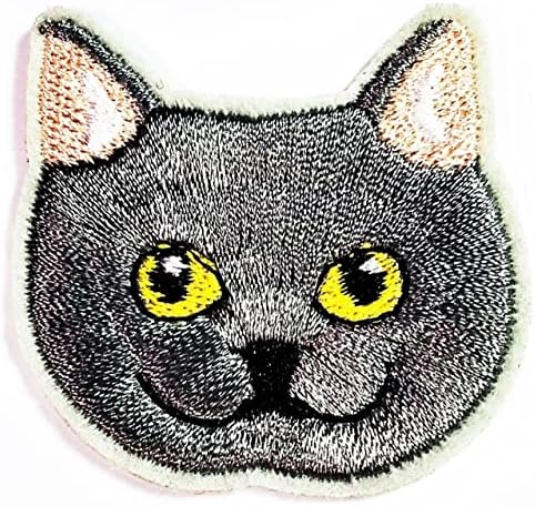 קליינפלוס 3 יחידות. מיני חמוד חתול פנים קריקטורה תיקון חתלתול מדבקת קרפט תיקוני אפליקציה עשה זאת בעצמך