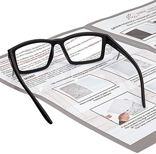 קוראי בטיחות 'חזון' של וולטקס, משקפי בטיחות קריאה מוגדלים בעדשה מלאה אנסי ז87. 1 + ו-166 ו-אנטי ערפל מצופה