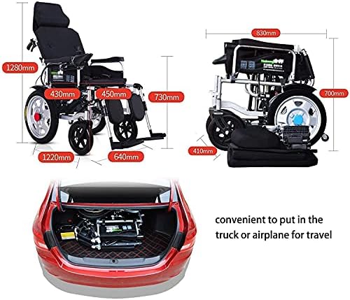 אופנה נייד כיסא גלגלים דלוקס פתוח / מהיר מתקפל ניידות סיוע גלגל כיסא חזק כפול מנוע בטוח וקל כונן לנוחות נוספת