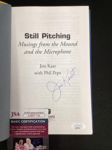 ספר חתום של ג'ים קאאט עדיין מציג את HCB NY Yankees חתימת בייסבול JSA HOF - MLB חתימה חתימה שונות של פריטים
