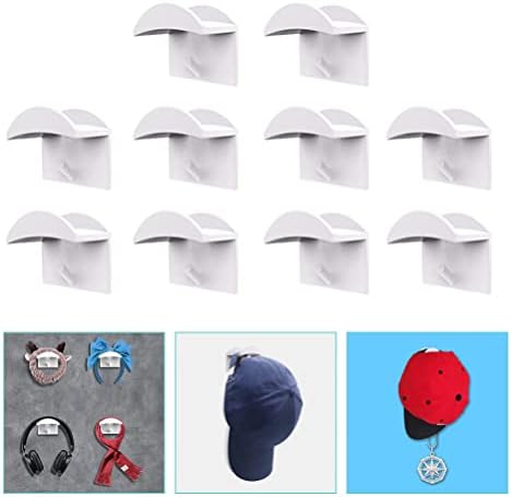 מארגן ארון ארון ארונות מארגן ארון מארגן מארגן כובע מתלה 10 יחידות ווים רכובים קיר אגרוף כובע
