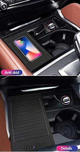 טלפון ASVEGEN CAR מטען אלחוטי עבור BMW 2 Series 2014-2018, קונסולה מרכזית טעינה באייפון סמארטפונים אנדרואיד QI