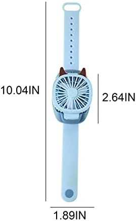 עמיקדום מיני שעון מאוורר הילוך שלישי מהירות חשמלי נייד מיני כף יד מאוורר,נטענת מתקפל,מתאים לילדים,