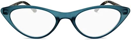 טורקיז רטרו חתול עין קריאת משקפיים לנשים להיראות אופנתי עם ראייה גבוהה-נוח כל פנים צורת נשים קריאת