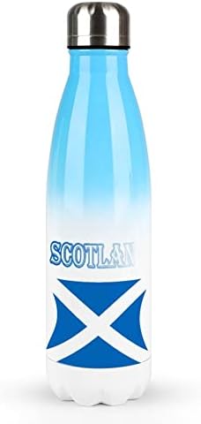 דגל סקוטלנד בקבוק מים מפלדת אל חלד עם מכסה מבודד כוס כוס ספל נסיעות דליפות דליפות דליפות