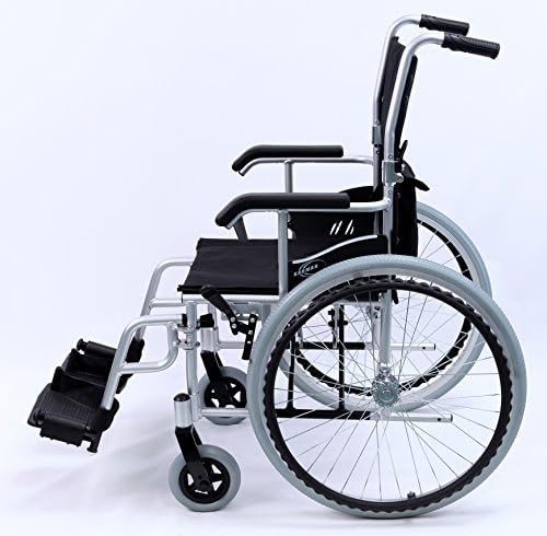 קרמן טי-980 - סי 24 פאונד כיסא גלגלים קל במיוחד, כסף, 16 על 18 על 19 אינץ