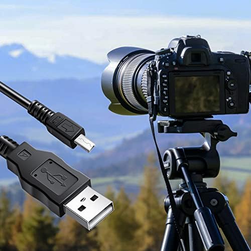 החלפת כבל USB 4pin מיני העברת מצלמה העברת נתונים סנכרון טעינה תואם ל- SANYO DSC-SX550 DSC-SX560 IDC-1000