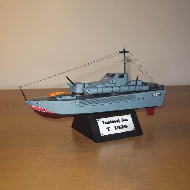1: 150 נייר רוסית לא-1425 טורפדו סירת סגסוגת דגם צבאי משוריין ספינה משוריינת ספינה אוסף אבזרים