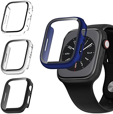 מקרה עבור Apple Watch החדש ביותר 2022 SERE SE/6/5/4 44 ממ, מגן מסך 4 מארז החלפת מסך החלפת פנים
