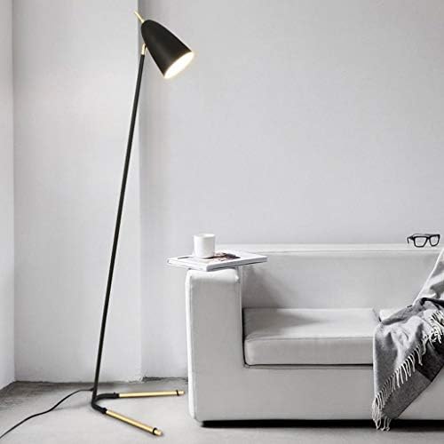 ZSEDP מנורת רצפה סטנדרטית מינימליסטית LED מקרון תאורה אנכית לחדר שינה/סלון/לימוד