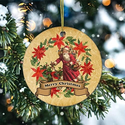צ ' יאן רטרו חג המולד נושא חג המולד קישוט, עץ חג המולד קישוט חג המולד בית תפאורה סנטה קלאוס פורצלן קישוט