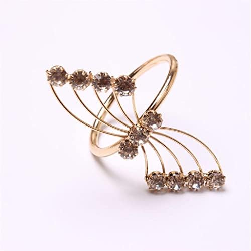 KLHHHG 12 יחידות מפיות זהב טבעת מפית חתונה טבעת מלון שולחן חתונה קישוט לקישוט פה טבעת בד טבעת