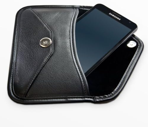 מארז גוויות Box עבור LG V30 - כיס מסנג'ר עור עלית, עיצוב מעטפת עור סינטטי עור עבור LG V30 - Jet Black