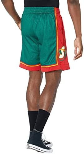 מיטשל ונס NBA Swingman Road Shorts Sopersonics 95-96 ירוק כהה 2xl