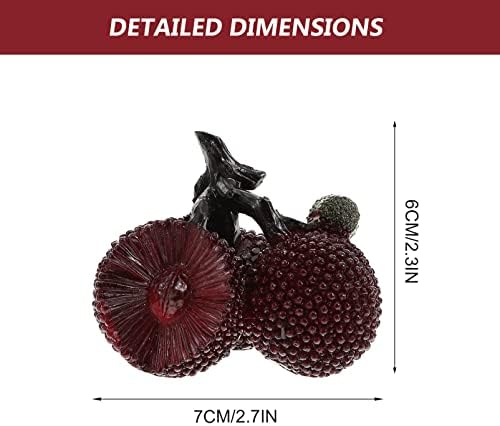 עיצוב בית נובלטי אדום מלאכותי פסל פירות פירות פירות פירות צבע החלפת תה מחמד שרף פירות דגם שולחן שולחן תה מזל