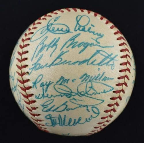 מנטה 1957 קבוצת משחקי הכוכבים כל הכוכבים חתמה על בייסבול סטן מוסיאלי ארני בנקס PSA DNA COA - כדורי בייסבול עם