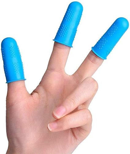 יואנץ 12 חתיכות מיטות אצבע סיליקון אצבע הגנה מכסה מגיני חום עמיד אצבע שרוולים 3 גדלים