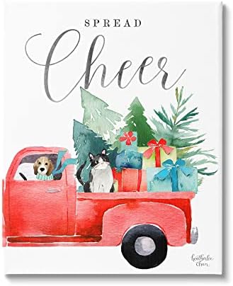 תעשיות Stupell מפיצות מעודדות מתנות לחג המולד מציגות חיות מחמד, תכנון מאת Heatherlee Chan