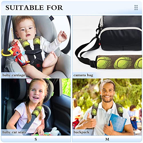 חגורת בטיחות כדור טניס מכסה 2 רצועת מושב מכונית מכסה כרית כתף סופר רכה של מושב רך למבוגרים תינוקות בנות בנים