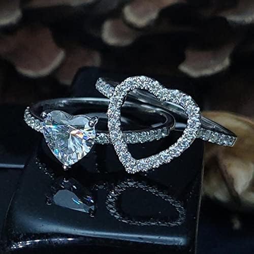 2023 חדש נשים של טבעת אור יוקרה טבעת מתנת טבעת סגסוגת טבעת סט רגש טבעת