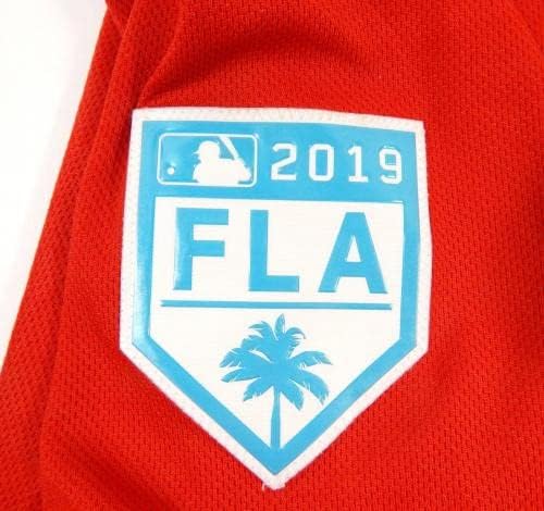 2019 סנט לואיס קרדינלס מאט וויטרס 32 משחק הונפק שלט אדום ג'רזי ST P 48 3 - משחק משומש גופיות MLB