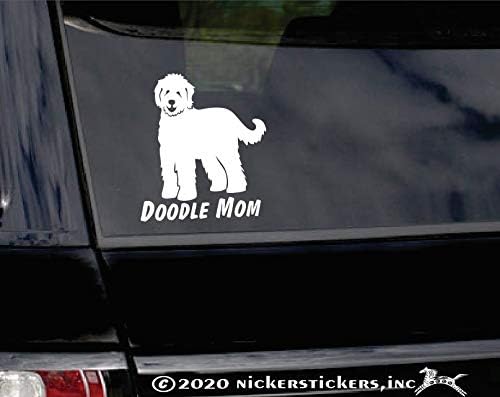 אמא של Doodle - Labradoodle Goldendoodle Vinyl Windel Windel מדבקה מדבקה