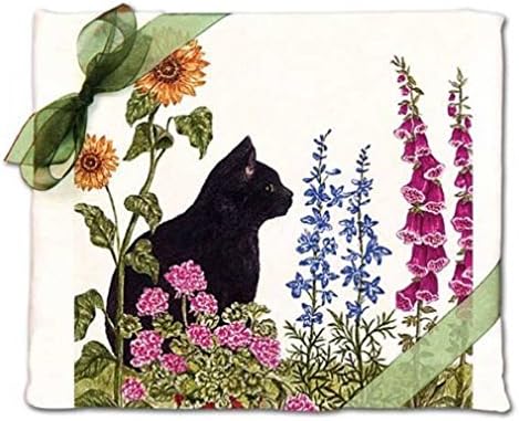 קוטג 'של אליס AC3414 מגבת קמח חתול שחור מגבת